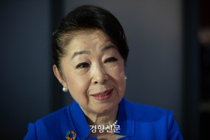 곤노 유리 21세기일본위원회 이사장. / 우철훈 선임기자