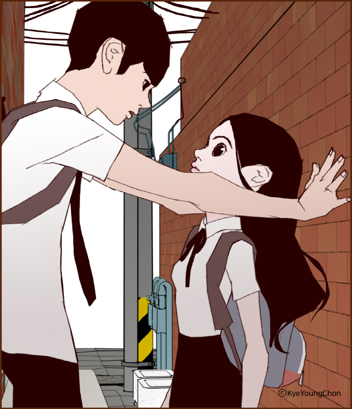 웹툰 <좋아하면 울리는>의 한 장면. ⓒ KyeYoungChon