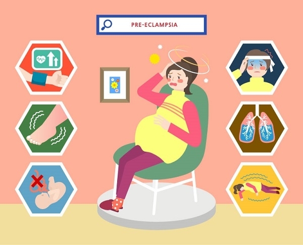 임신중독증의 증상은 임신 중 나타나는 평범한 증상들과 비슷하다. 하지만 임신 20주 이후에 주로 증상이 나타나기 때문에 의심증상을 잘 알아두고 이 시점에 몸 상태를 잘 살피는 것이 중요하다(사진=클립아트코리아).