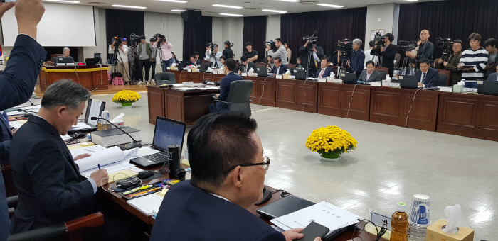 11일 오후 대구고검에서 열린 국회 법사위 국감 장면 |박태우 기자