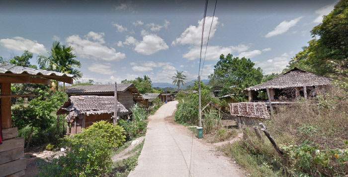 태국 매솟 맬라 난민촌 내부. 구글스트리트뷰