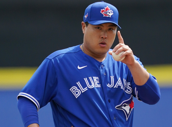 토론토 류현진이 지난달 28일 시범경기 미네소타전에 등판한 모습. 연합뉴스