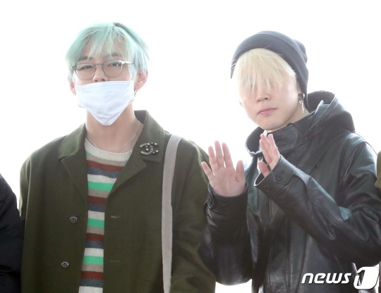 방탄소년단 뷔 지민 - 뉴스1