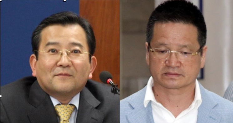 김학의 전 법무부 차관(왼쪽)과 건설업자 윤중천씨. 연합뉴스