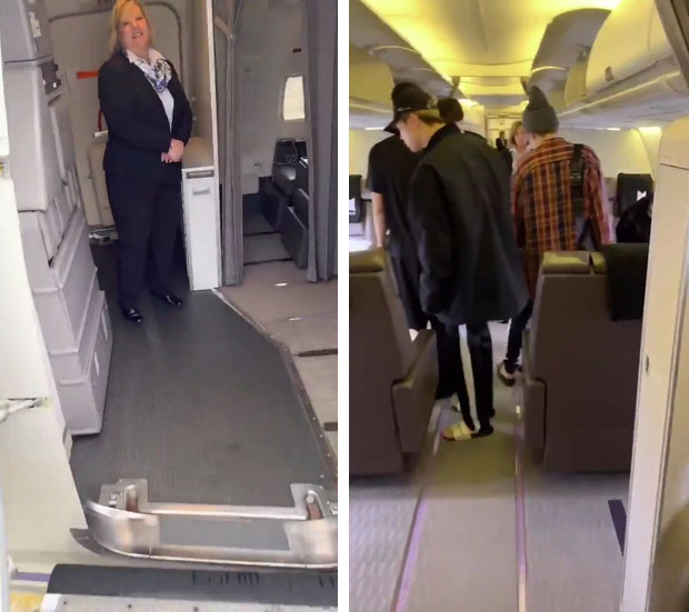 BTS는 지난 23일 브라질로 향하는 전세기 내부를 공개했다/사진=방탄소년단 공식 트위터