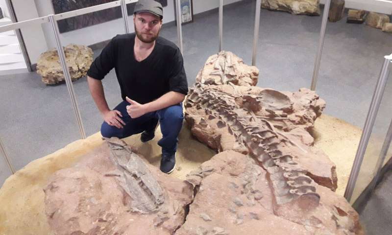 릭 톨차드 연구원을 비롯한 연구진은 라우이수쿠스목 화석을 분석해 이들 종이 초기 초식 공룡을 잡아먹고 살았다는 것을 밝혀냈다.(사진=비트바테르스란트대)