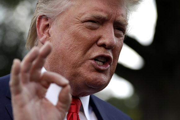 도널드 트럼프 미국 대통령. AP 연합뉴스