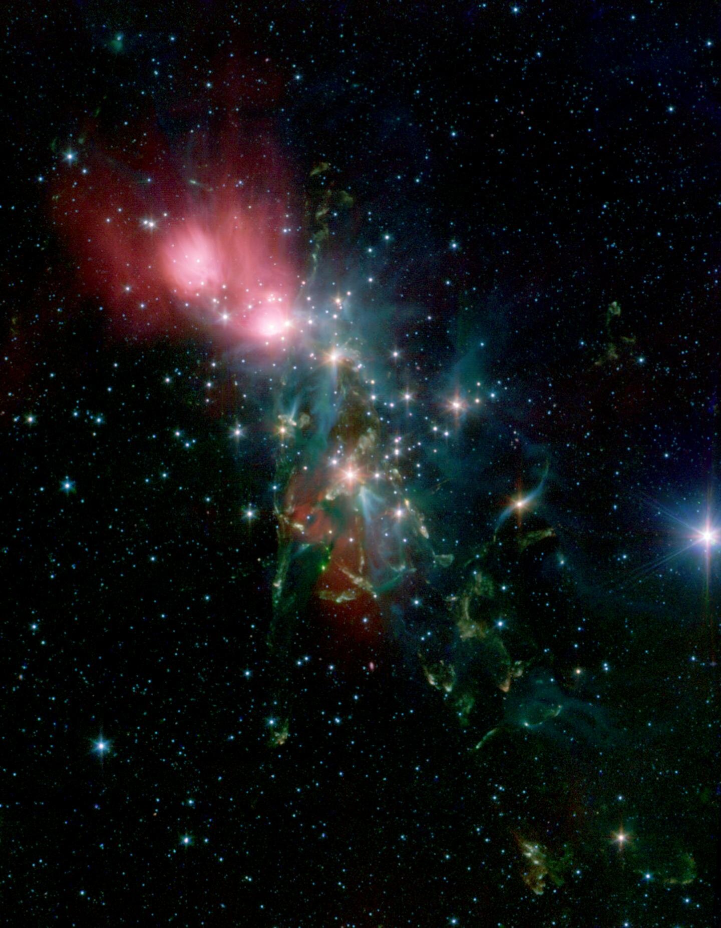 NGC 1333 성운. 출처=NASA/JPL-Caltech/R. A. Gutermuth (Harvard-Smithsonian CfA)