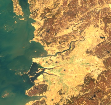 천리안2B호가 찍은 새만금 일대 모습 - 과학기술정보통신부 제공