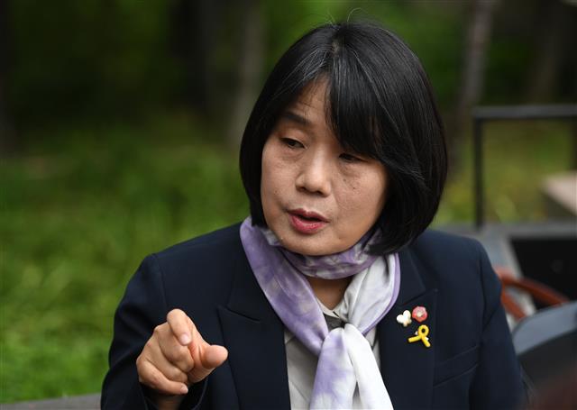 윤미향 더불어민주당 비례대표 국회의원 당선인. 서울신문 DB