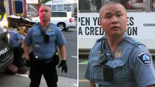 함께 현장에 출동했다가 플로이드를 놓아주라는 시민들을 제지한 몽족계 경찰 토우 타오는 다른 경찰과 함께 해고됐다. 타오는 2017년 다른 흑인 시민을 과잉진압했다가 고소를 당한 이력도 있다./사진=트위터