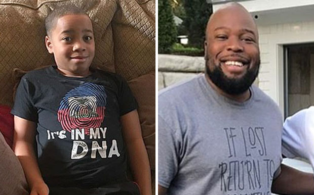 11일(현지시간) 미국 코네티컷에 사는 스테이시 피에르루이(오른쪽)는 자신의 인스타그램에 경찰차를 보고 숨는 아들 엘리야 피에르루이(10, 왼쪽)의 영상을 공개했다./사진=스테이시 피에르루이 인스타그램