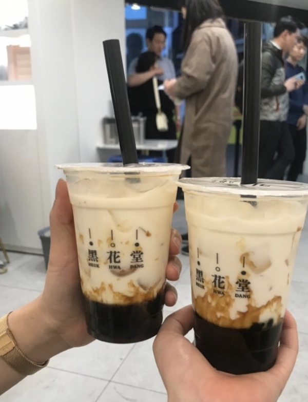 블랙 슈가 버블티