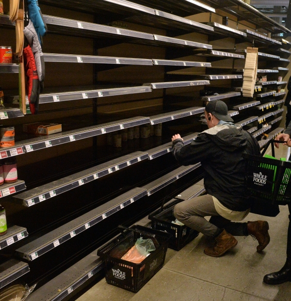 (사진출처=Jim Ruymen/UPI)텅 빈 매대