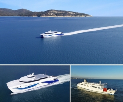 한일고속 카페리 실버클라우드·블루나래/사진제공=한일고속