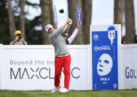 6일(한국시간) 미국 캘리포니아주 댈리 시티의 레이크 머세드GC에서 열린 '2019 LPGA 메디힐 챔피언십' 마지막 라운드 11번 홀에서 김세영이 티샷을 날리고 있다./사진=뉴시스