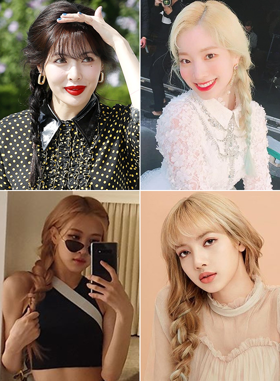 /사진=뉴스1, 트와이스, 블랙핑크 로제, 리사 인스타그램