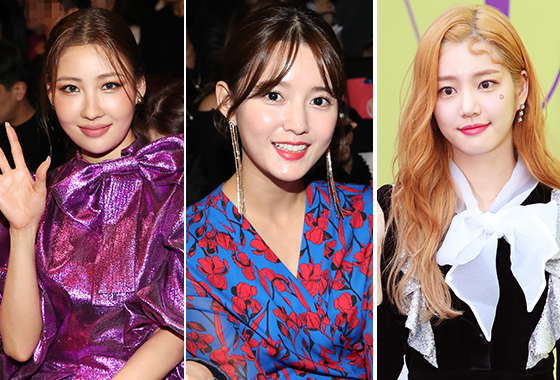 뷰티 크리에이터 이사배, 배우 남보라, 이유비/사진=뉴스1