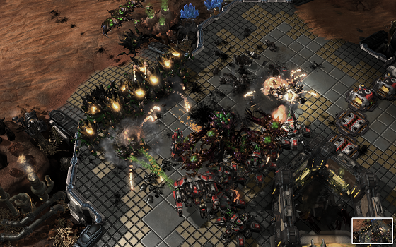 알파스타가 스타크래프트2에서 종족 저그를 택해 게임을 진행하고 있다/자료=네이처