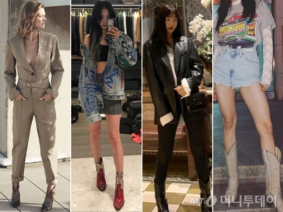 (왼쪽에서 두번째 사진 부터)배우 한예슬, 그룹 레드벨벳 조이, 가수 현아 /사진=이자벨 마랑, 각 인스타그램