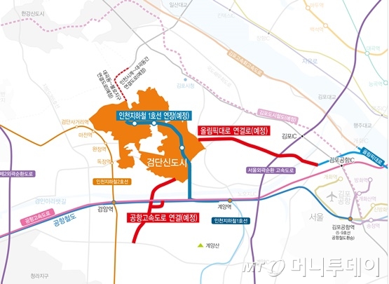 검단 광역교통망/사진=인천도시공사