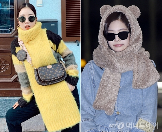 배우 기은세, 그룹 블랙핑크 제니 /사진=기은세 인스타그램, 젠틀몬스터 제공