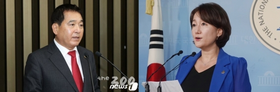 심재철 자유한국당 의원(왼), 이재정 더불어민주당 의원/사진=뉴스1,머니투데이