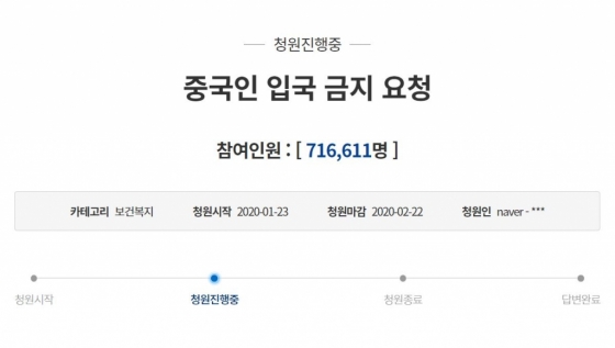 /사진=청와대 국민청원 게시판 화면