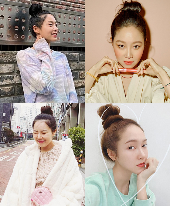 (왼쪽부터 시계 방향으로)AOA 설현, 배우 공효진, 가수 제시카, 현아/사진=각 스타 인스타그램, 어뮤즈