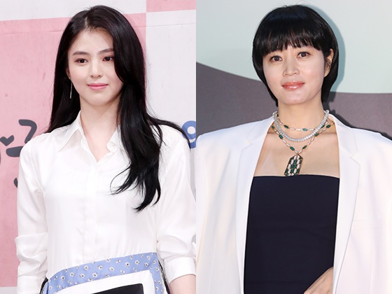 배우 한소희(왼쪽)와 김혜수/사진=머니투데이DB