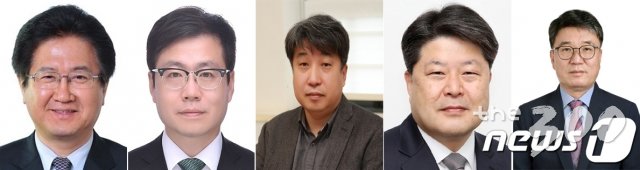 (서울=뉴스1) = 문재인 대통령은 24일 신임 청와대 국가안보실 제1차장에 서주석 전 국방부 차관(왼쪽부터)을, 신남방?신북방비서관에 여한구 산업통상자원부 통상교섭실장, 고용노동비서관에 도재형 이화여자대학교 법학전문대학원 교수, 국토교통비서관에 하동수 국토교통부 주택정책관, 사회정책비서관에 류근혁 보건복지부 인구정책실장을 내정했다. (청와대 제공) 2020.7.24/뉴스1