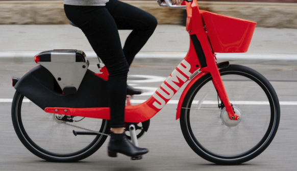 우버의 전기자전거 공유기업 ‘점프'가 지난달 공개한 차세대 전기자전거. GPS를 탑재, 보안 기능을 강화하고 교체형 배터리를 내장, 관리비를 획기적으로 절감할 수 있다고 ‘점프’는 밝혔다. /사진=’점프’ 홈페이지