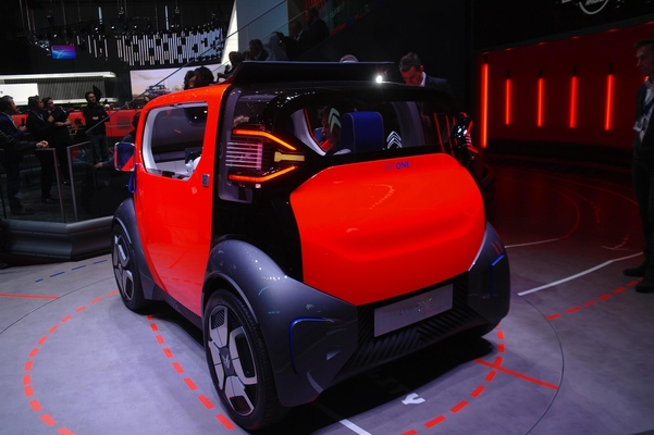 시트로엥 경형 해치백 전기 콘셉트카 ‘에이미 원’. /이창환 기자