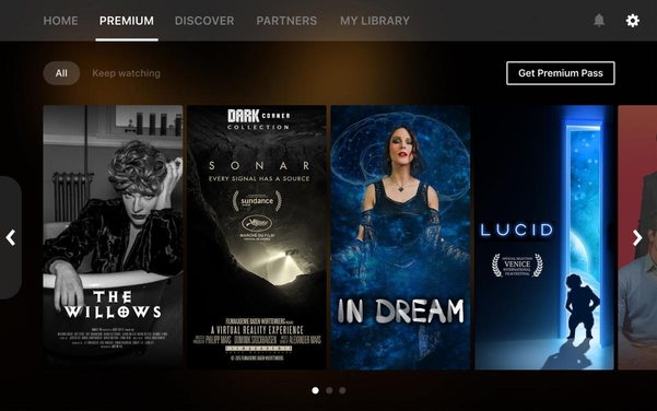 어메이즈VR 앱 메인 페이지. /어메이즈VR 제공