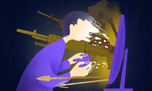 게임 중독. /일러스트 정다운