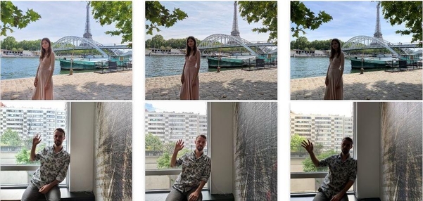 디엑스오마크가 ‘고대비’와 ‘역광’을 테스트한 결과 스마트폰 간 차이가 큰 것으로 나타났다. (왼쪽부터)갤럭시노트10+ 5G, 화웨이P30 프로, 아이폰XS 맥스로 촬영한 사진. /디엑스오마크 제공