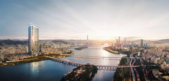 서울 마포구 ‘합정역 스퀘어 리버뷰’는 한강을 조망할 수 있는 오피스텔이다. 합정역 주변은 지하철 2·6호선이 교차해 교통이 편리하고, 직장인과 주변 대학생의 주거 배후 수요가 꾸준한 지역으로 꼽힌다. /합정역 스퀘어 리버뷰