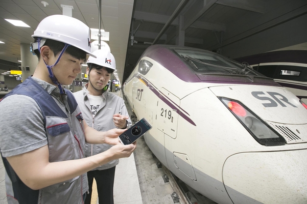 SRT 수서역 5G 구축 현장. /KT 제공