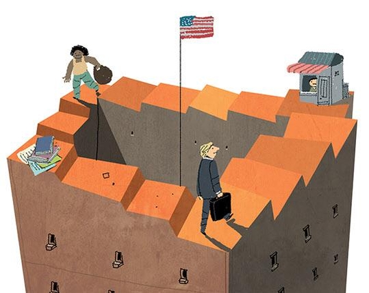 미국은 일부 도시를 중심으로 5G가 구축됐지만, 이 도시들조차 5G 체감도가 매우 떨어진다. /일러스트=이철원