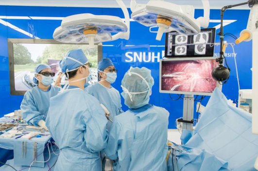 라이브서저지를 시연하는 조석기 교수./분당서울대병원 제공