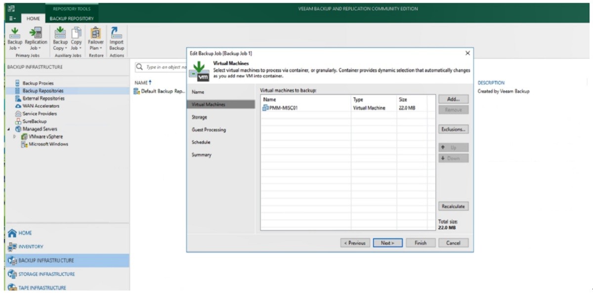 빔소프트웨어 빔 백업&리플리케이션 화면, 이미지제공=빔소프트웨어