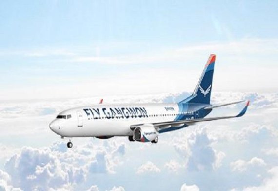 강원도 양양국제공항을 모기지로 하는 저비용 항공사인 플라이강원이 22일 국내노선인 양양 ↔제주 간 첫 취항한다. 사진=플라이강원 제공