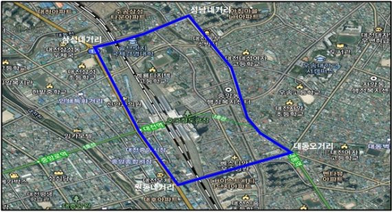 대전역세권 혁신도시 위치도