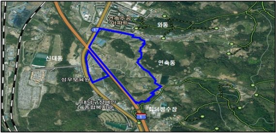 대전연축지구 혁신도시 위치도