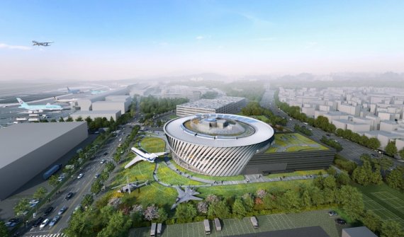 국립항공박물관 조감도. fnDB