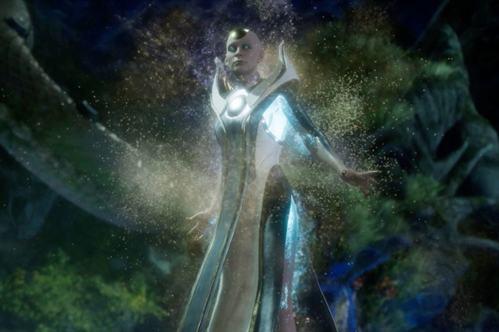 ▲ ‘라이덴’이 무너뜨린 우주의 질서를 바로잡기 위해 나타난 ‘크로니카’ (사진출처: ‘모탈 컴뱃’ 위키)