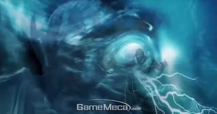 ▲ ‘라이덴’은 죽기 직전 과거의 자신에게 메시지를 보내 역사를 바꾸는 치트를 쓴다 (사진: 게임 내 영상 갈무리)