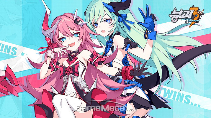 ▲ '붕괴 3rd' 쌍둥이 자매 캐릭터 '로잘리아'와 '릴리아' (사진제공: 미호요)