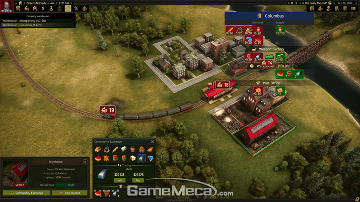 ▲ 스팀 앞서 해보기를 시작한 철도 경영 시뮬레이션 '레일로드 코퍼레이션' (사진출처: 스팀 게임 페이지)