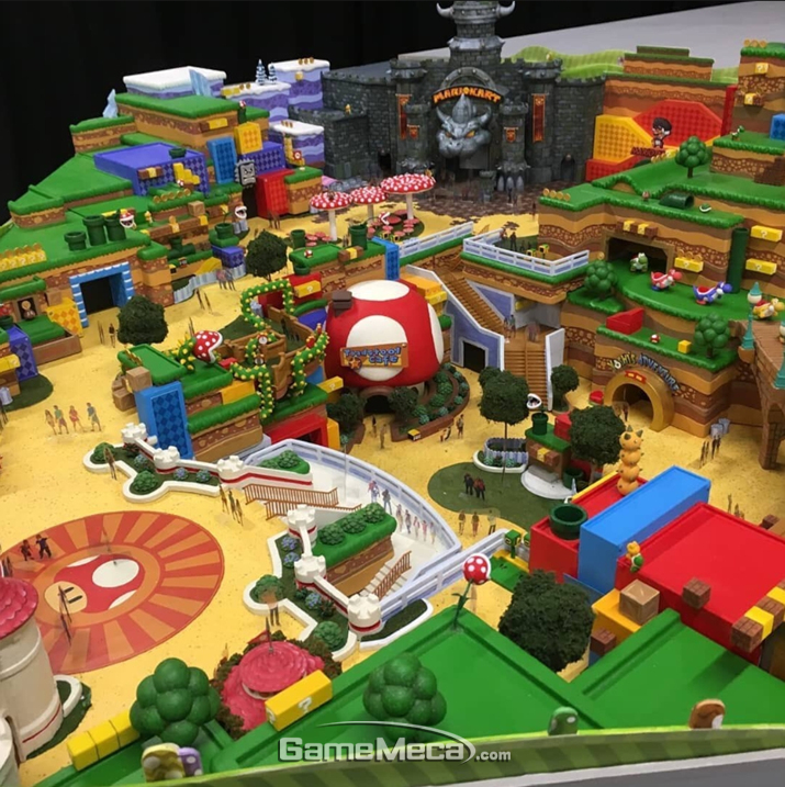 ▲ 닌텐도 게임을 배경으로 한 테마파크 '슈퍼 닌텐도 월드' 조감도 모형이 유출됐다 (사진출처: UUOpodcast 공식 홈페이지)
